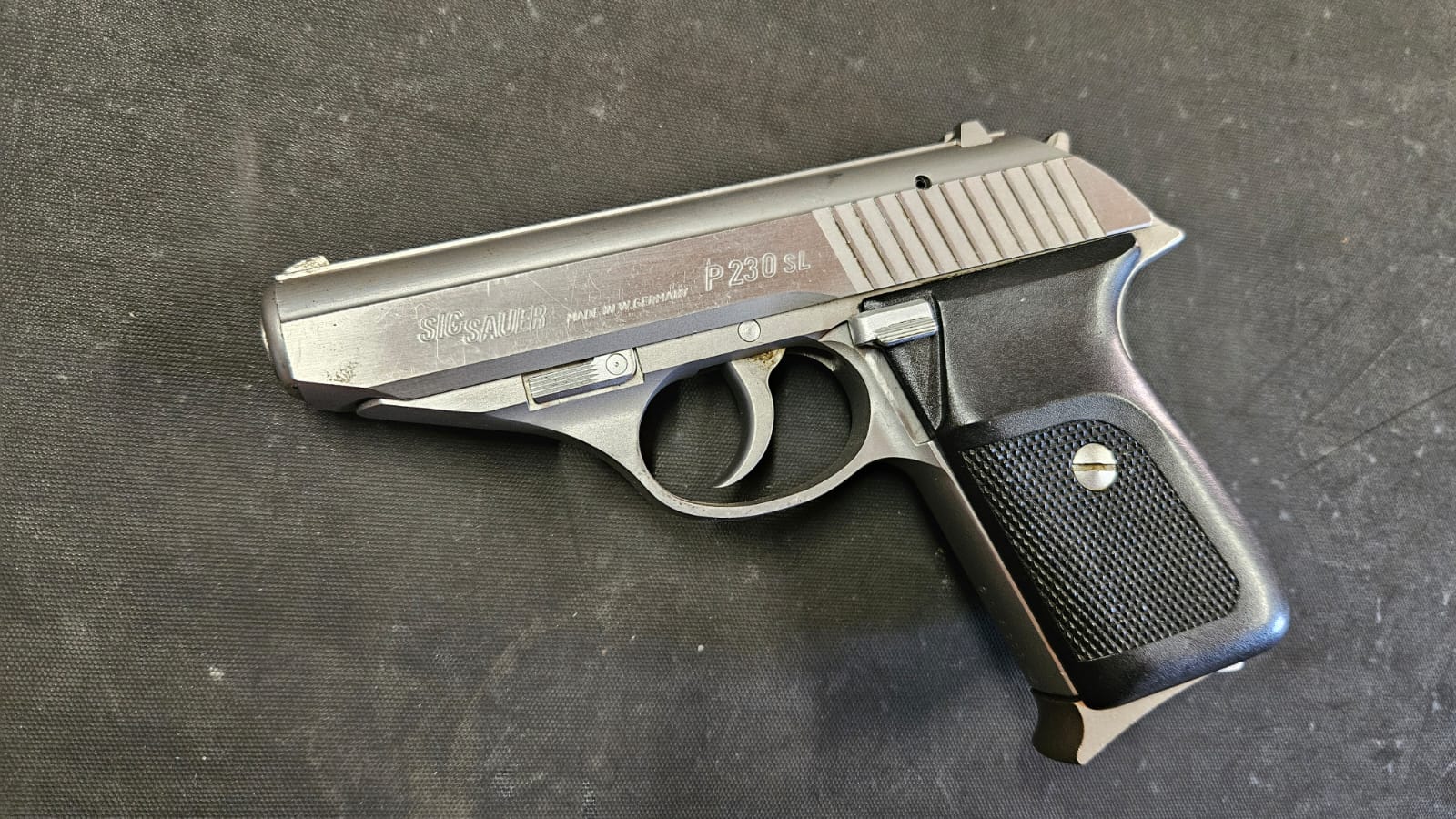 Used Sig Sauer P230SL 9mm Short Pistol, stainless steel