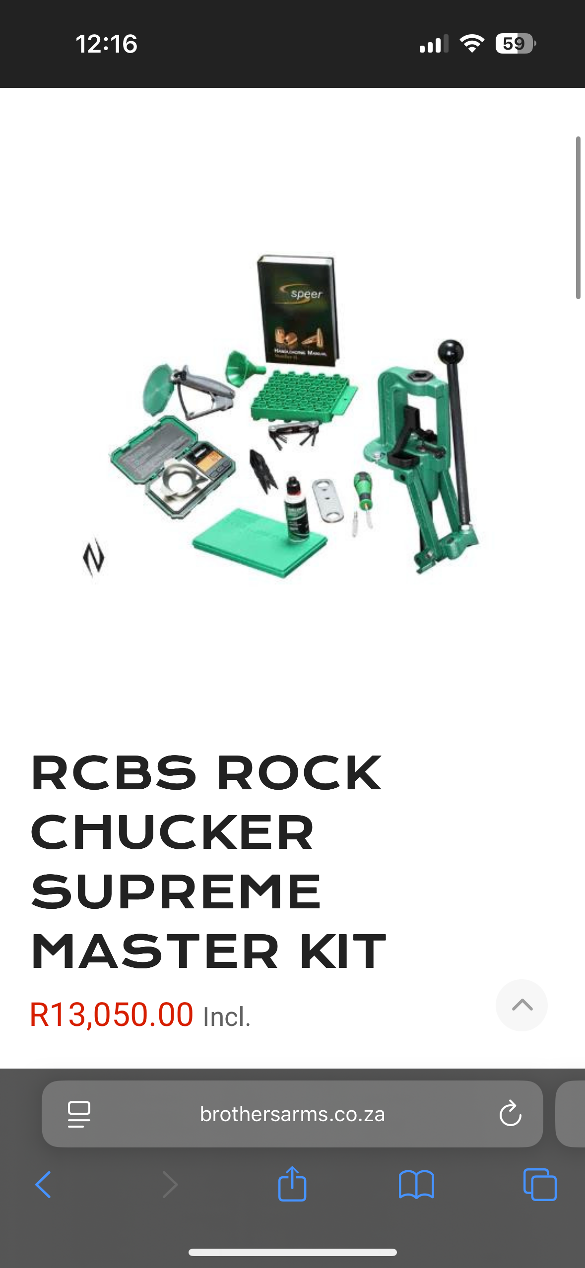Rcbs Supreme Rock Chucker Supreme reloading Kit