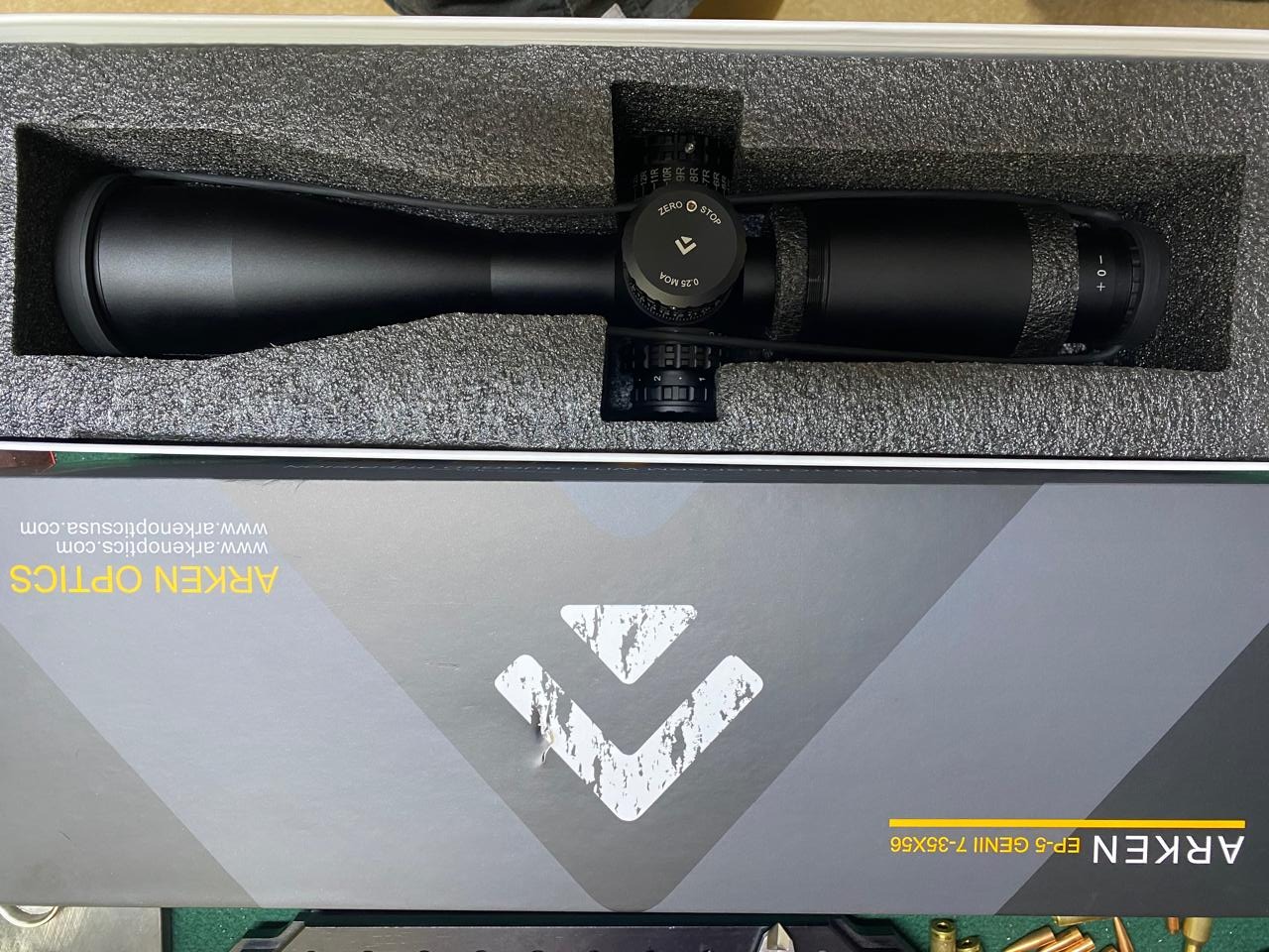 Arken EP5 7-35 GENII and Burris XTR rings